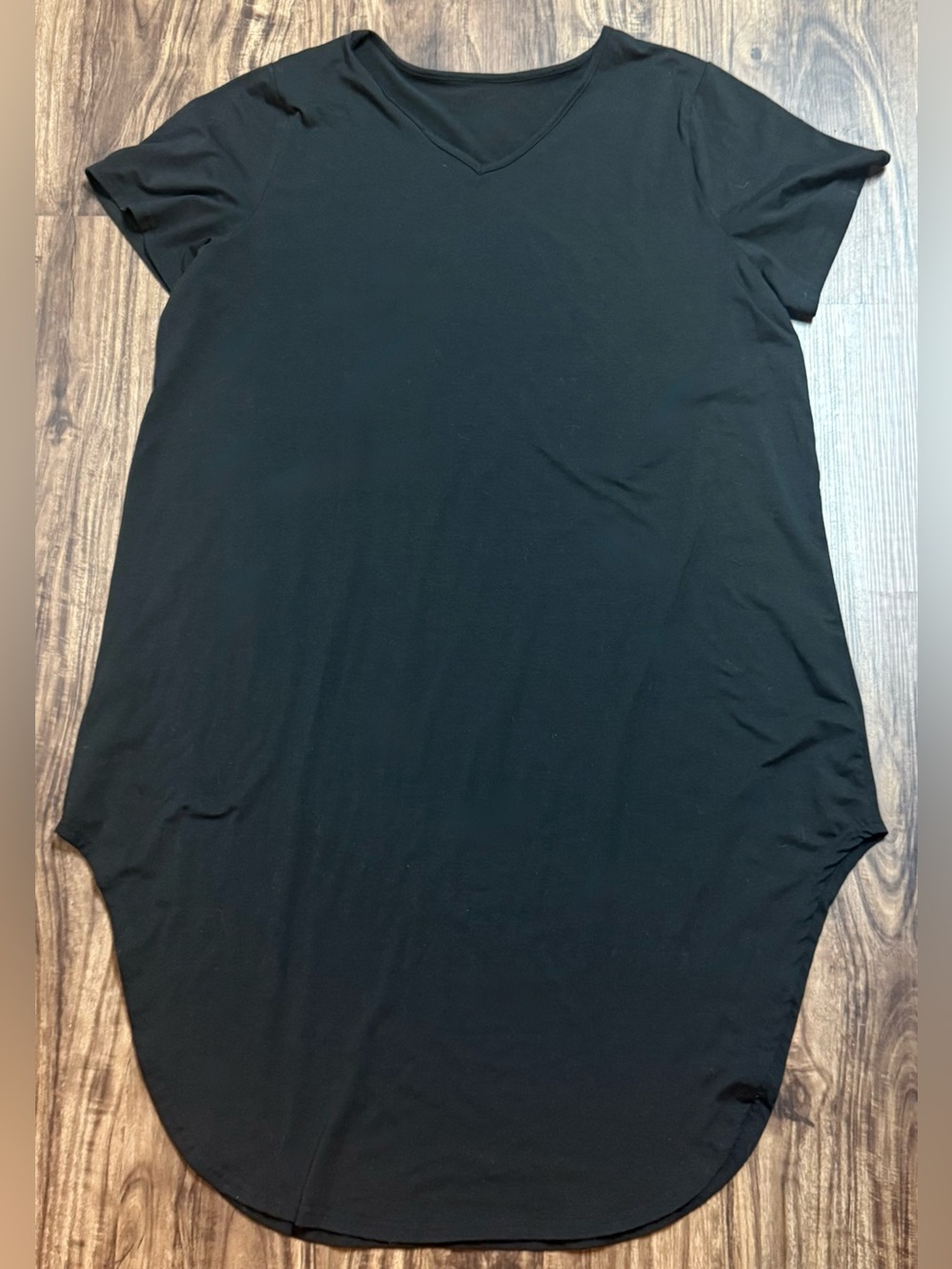 3XL Women’s Black V-Neck Short Sleeve Dress Unbranded